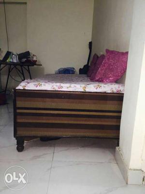 Single bed with box. negotiable price