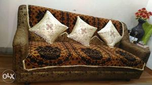 Sofa set five seater in excellent condition.