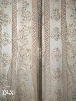 White And Beige curtains