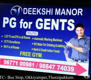 deekshi manor maens pg Chennai