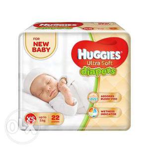 3 nos. new sealed pack Huggies extra small,ultra soft