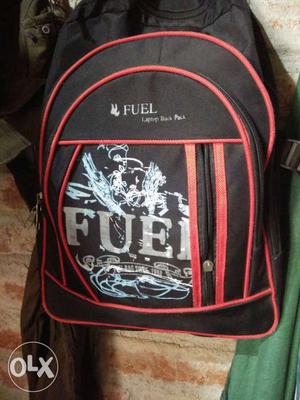 Black And Red Fuel Backpack