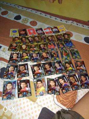 Cricket attax collection 12 gold's 35 silver and
