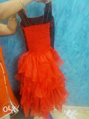 Dress once used for age group 6-8 years old.