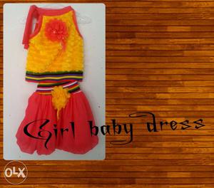 Girl baby dress.size 18.hand wash