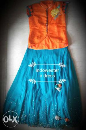 It is a indowestern dress for  year girls. Contact