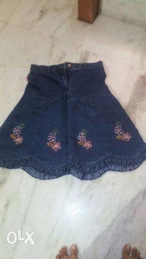 New jeans skirt for 10 to 15 years baby rs 150