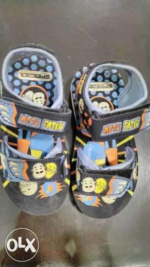 New sandals for kids with Motu Patlu glittery
