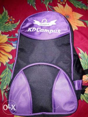 Purple And Black KD Campus New Backpack
