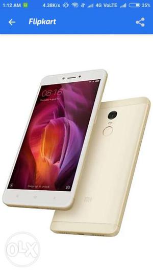 Redmi note 4 gold color Tip top condition with