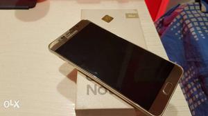 Samsung Galaxy Note 5 Gold Singal sim with bill box in 