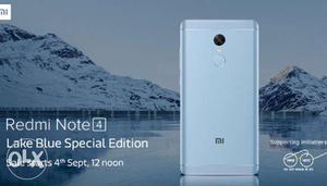 Sealed mi note 4 lake blue limited edition