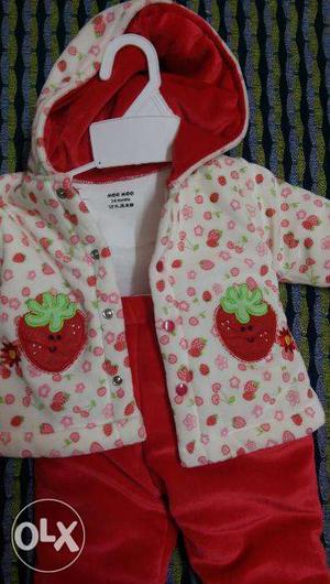 Unused cute Red Baby suit for Sale