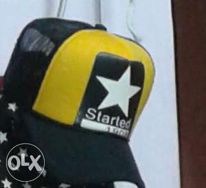 Yellow And Black Started Trucker Hat