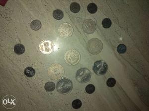 20 paise and 10 pause silver coin 245 coins