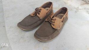 Benetton Brown Boat Shoes