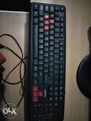 Black And Red Intex Keyboard