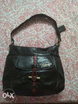 Black Patent Leather Shoulder Bag