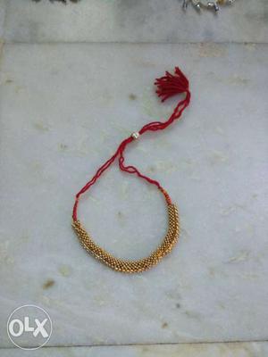 Brown And Red Necklace