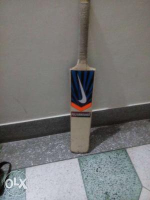 Brown, Blue And Orange Nike Cricket Bat