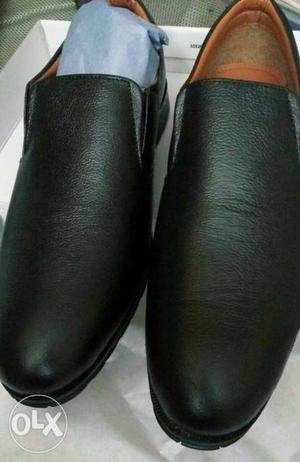 Fresh Black Leather Executive Shoes