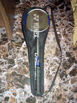 Gray And Blue Badminton Racket