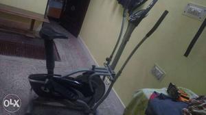 Gym cross trainer with cycle