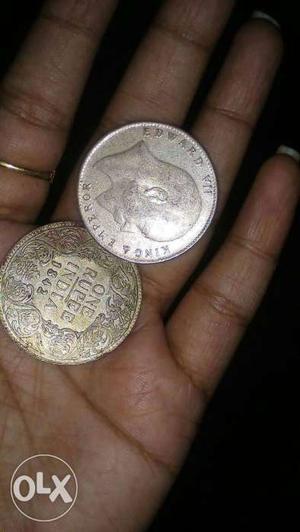 Old coin  one rupee coin very rear