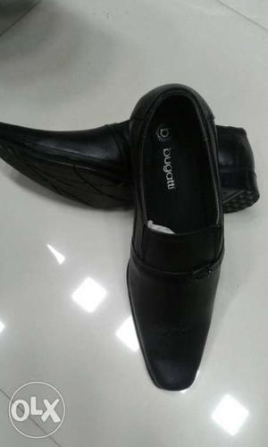 Pair Of Black Leather Bugatti Dress Shoes