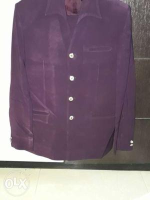 Party wear purple suit complete with shirt & pant