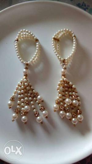 Pearl wrist danglers... ₹500 for pair