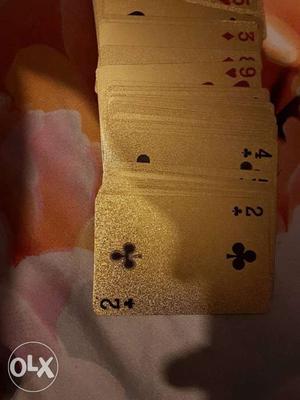 Playing Card Set golden