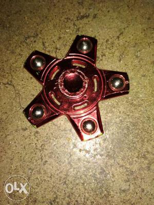 Red 5-blade Hand Spinner