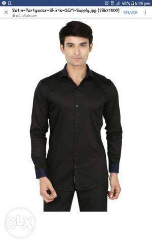 Shirt standard quality black and white color