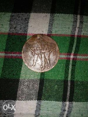 The old British Indian coin in made of 