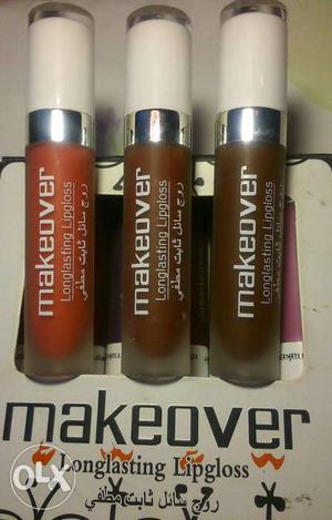 Three Makeover Lip Gloss Bottles