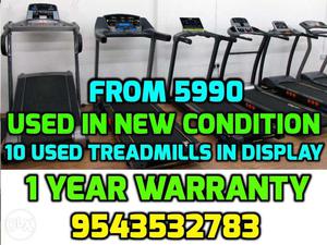 Treadmill Used from  with 1 year warranty Door delivery