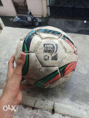 White And Green Fifa Soccer Ball