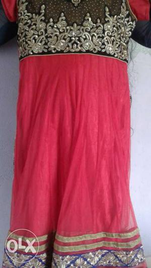 Women's Red And Black Traditional Sari