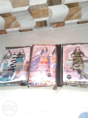 Women's Three Salwar Kameez Traditional Dresses Packs
