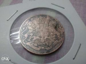  east India company on quarter Anna coin