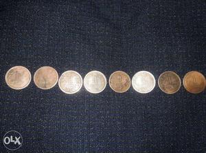 1 Naya Paise eight Coins