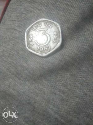 3 paisa coin made in  and this also has