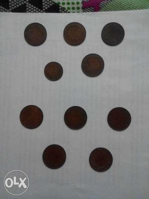 5 coins of  and 5 coins of 