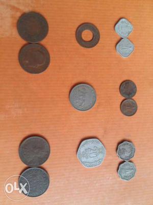 Antique Indian coins some 100 yrs old