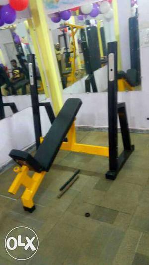 Black And Yellow Bench Press