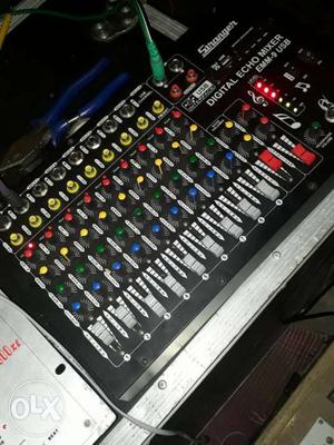 Black Audio Mixing Table