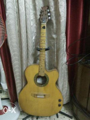 Brown Cutaway Electro Acoustic imported Guitar