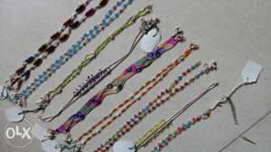 Cute colorfull anklets..each 80/-best for