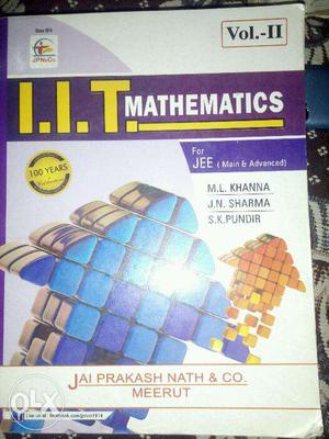 Iit Mathematics both Vol1 & Vol2,for Jee main &